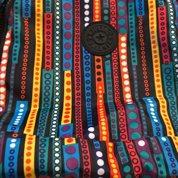Kipling Multicolor Striped Backpack - Picture 9 of 9